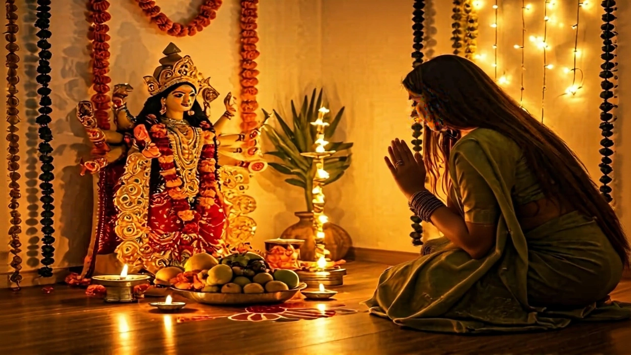 पहले दिन की पूजा विधि और साधारण रिवाज